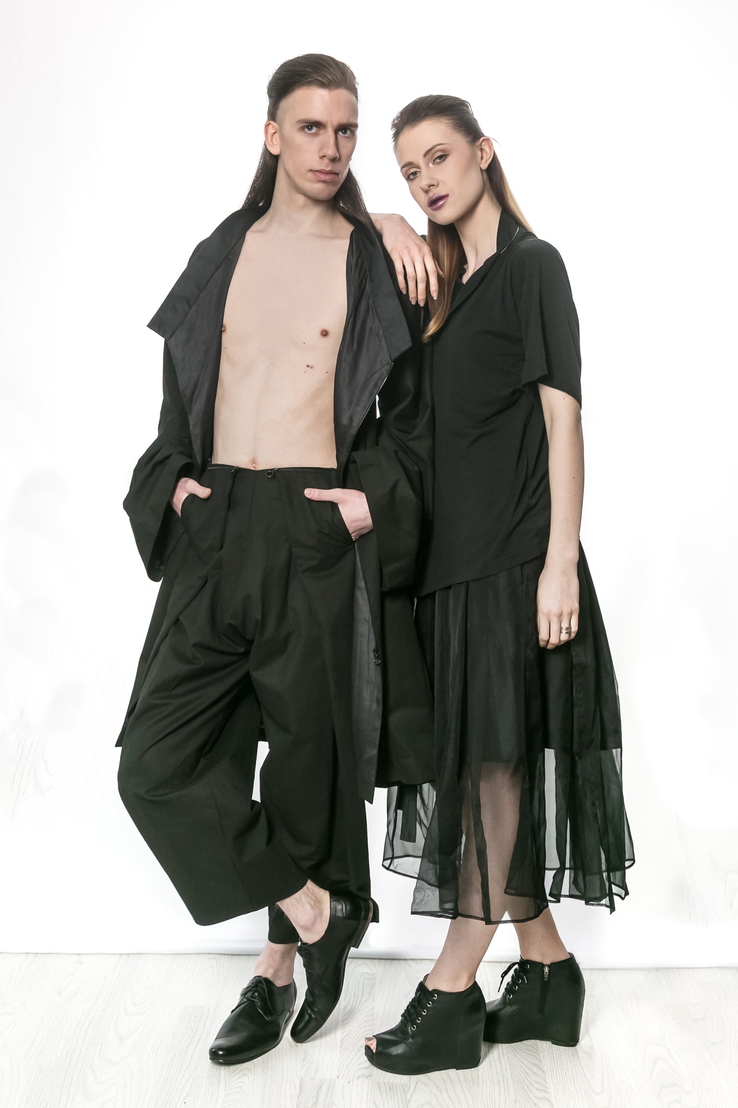 DOHPO Pleated Halfcoat