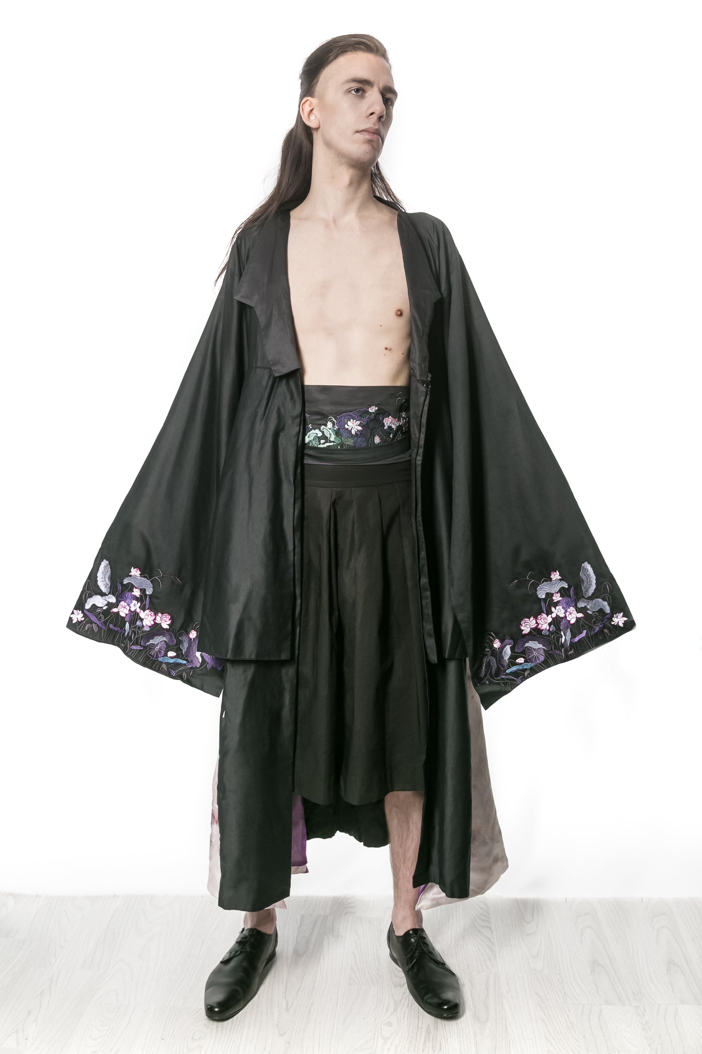 GOJENI Pleated Long Culottes