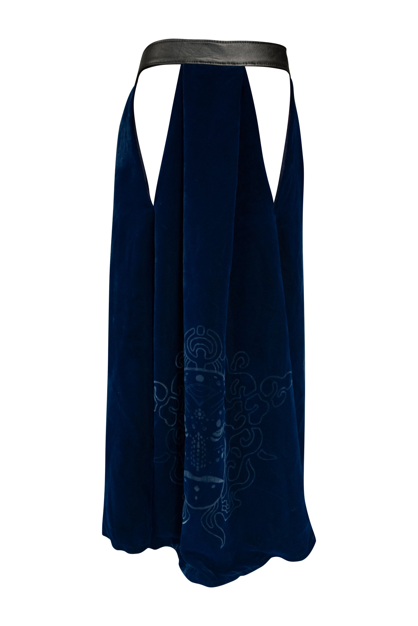 NANSAE Silk Velvet peephole skirt