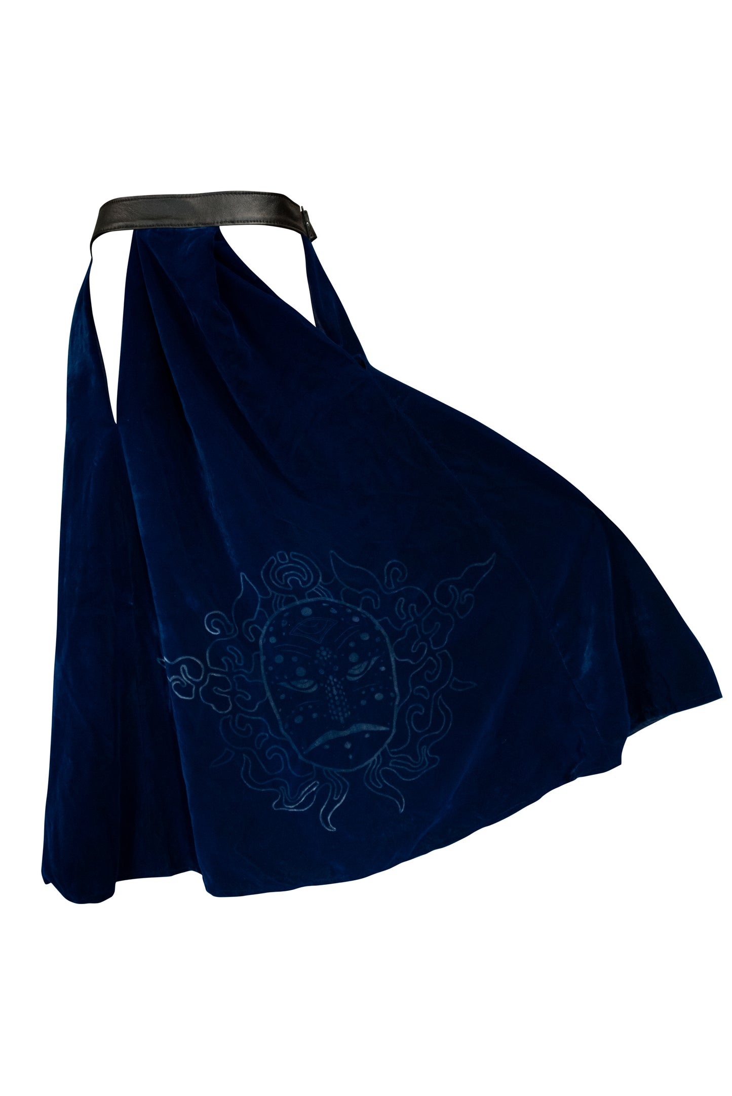 NANSAE Silk Velvet peephole skirt