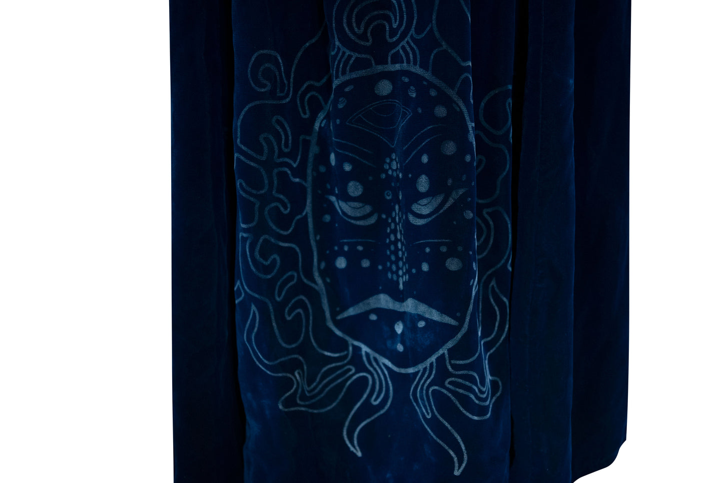 NANSAE Silk Velvet peephole skirt