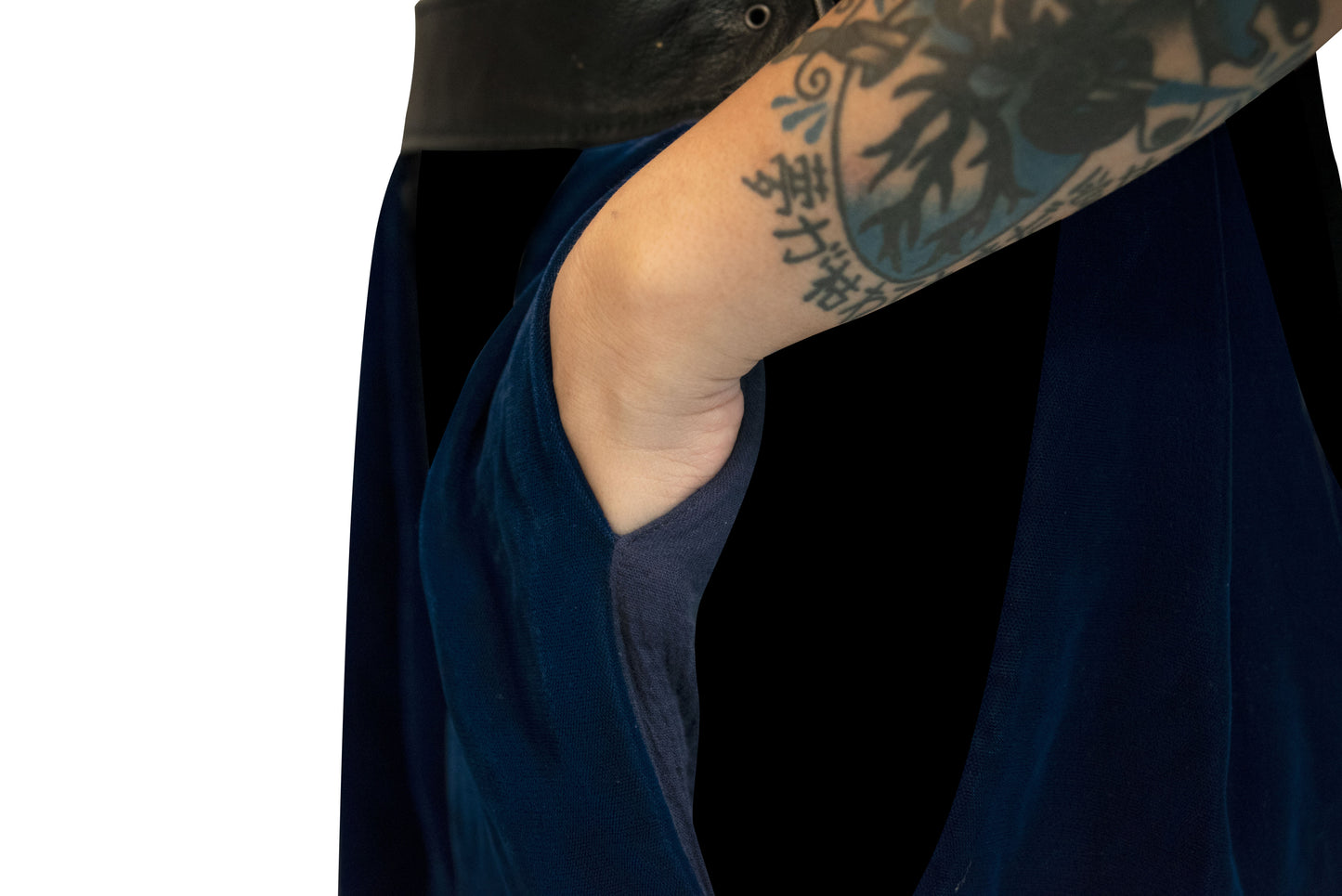NANSAE Silk Velvet peephole skirt