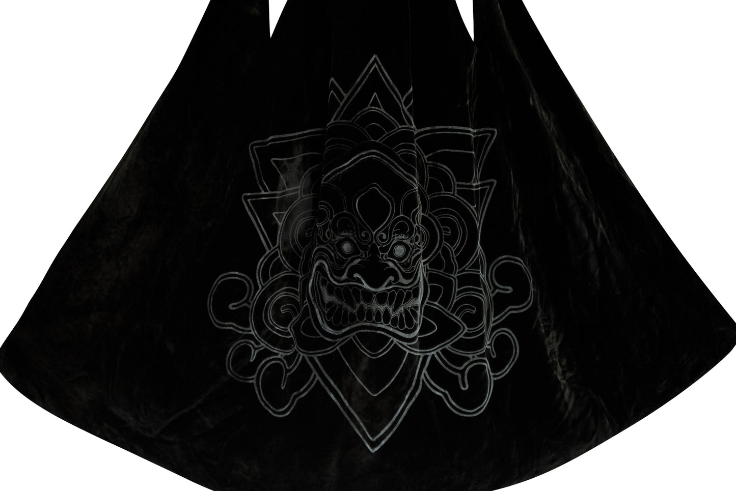 NANSAE Silk Velvet peephole skirt