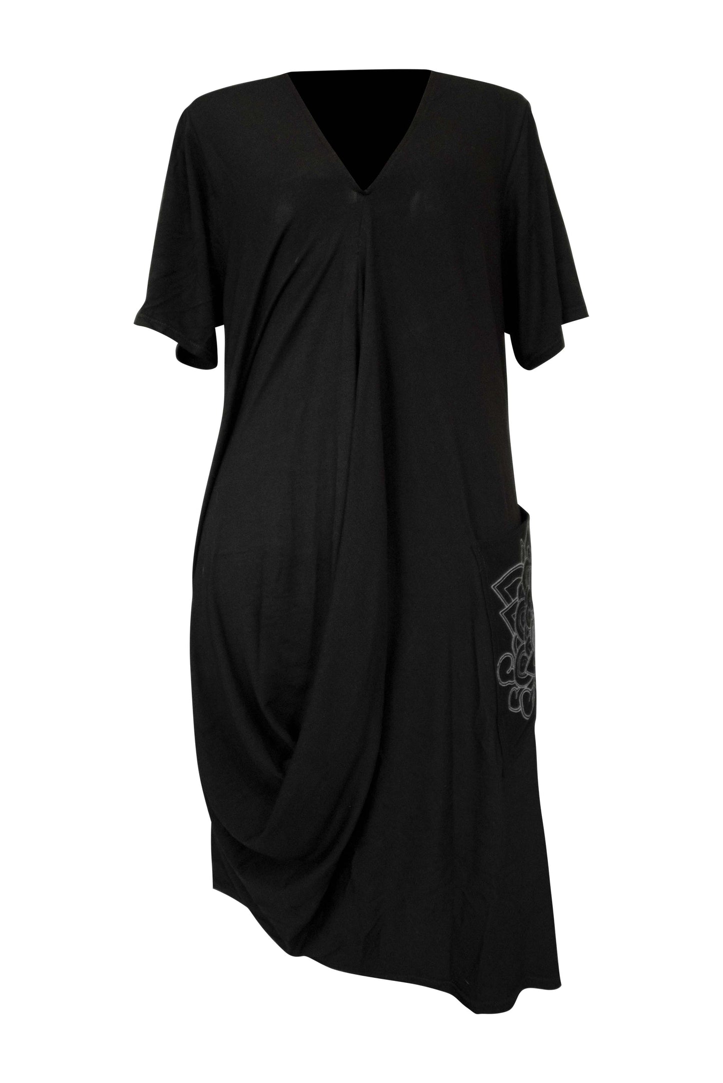 BINARI Draped Longline T-shirt