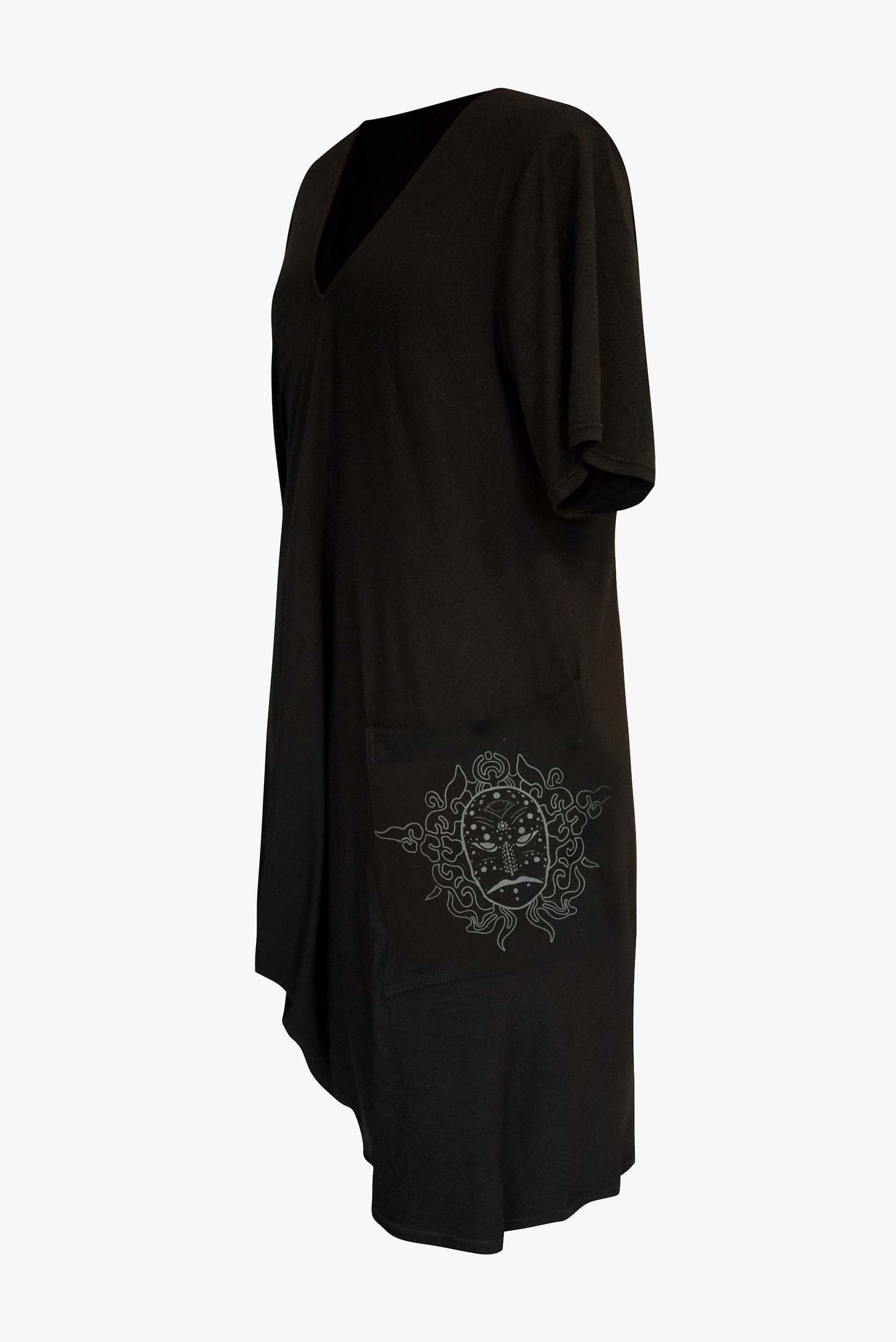 BINARI Draped Longline T-shirt