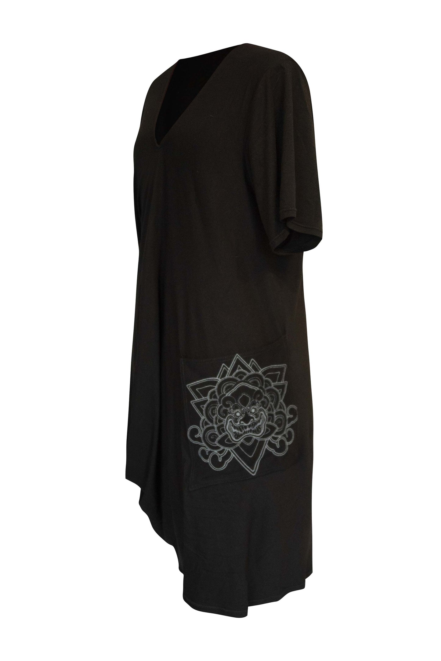 BINARI Draped Longline T-shirt