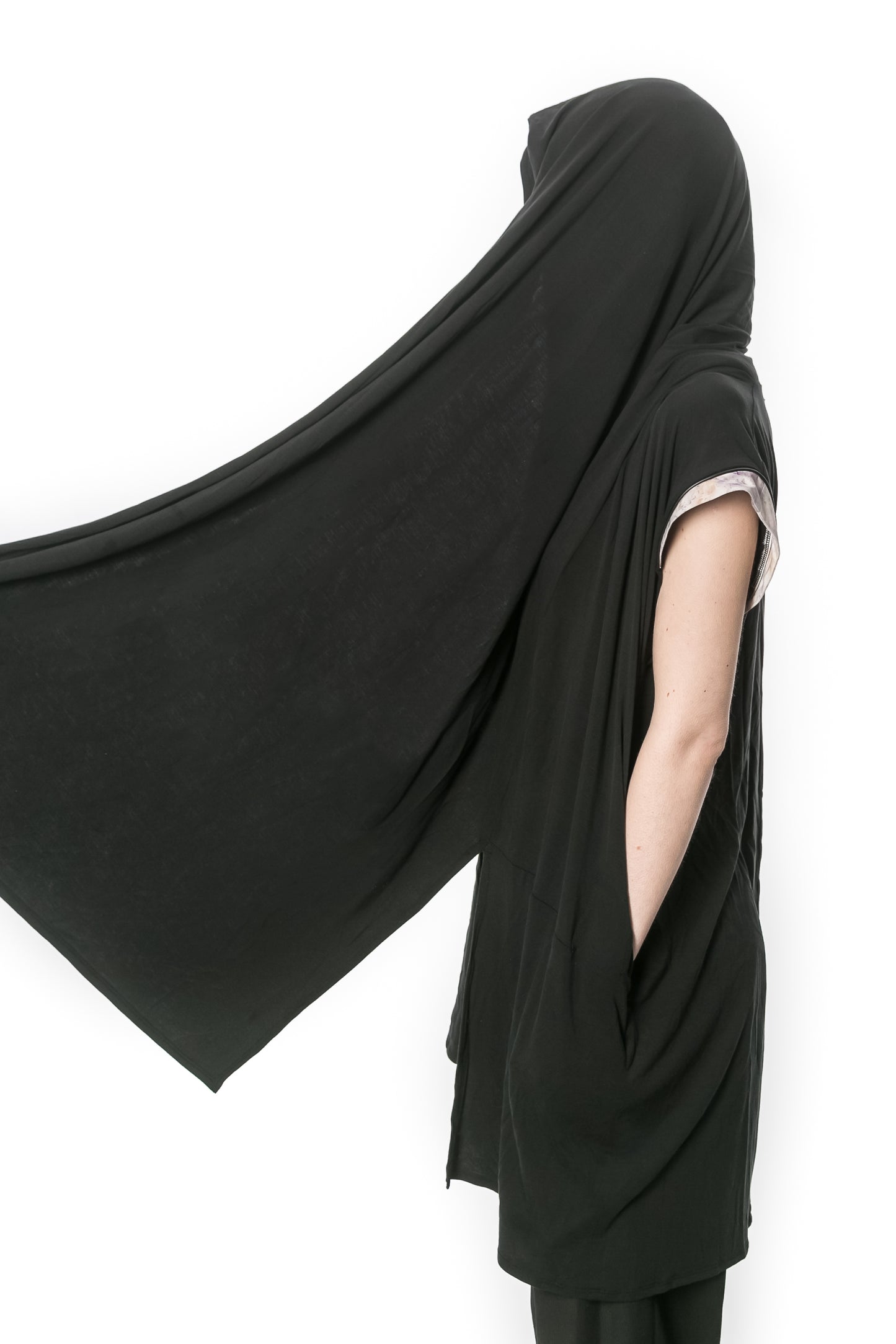 JAHNOT Sleeveless Hooded Cardigan