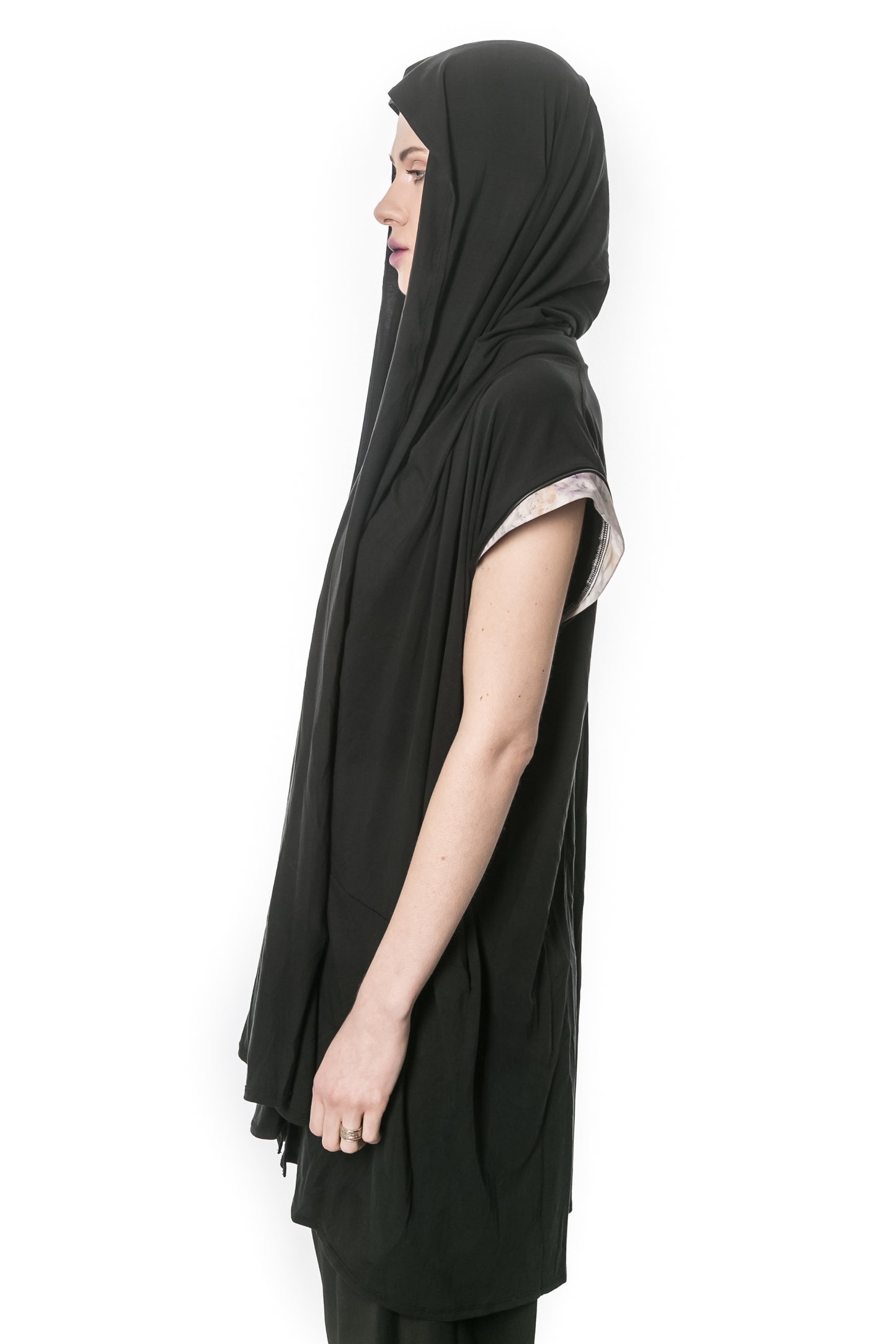 JAHNOT Sleeveless Hooded Cardigan