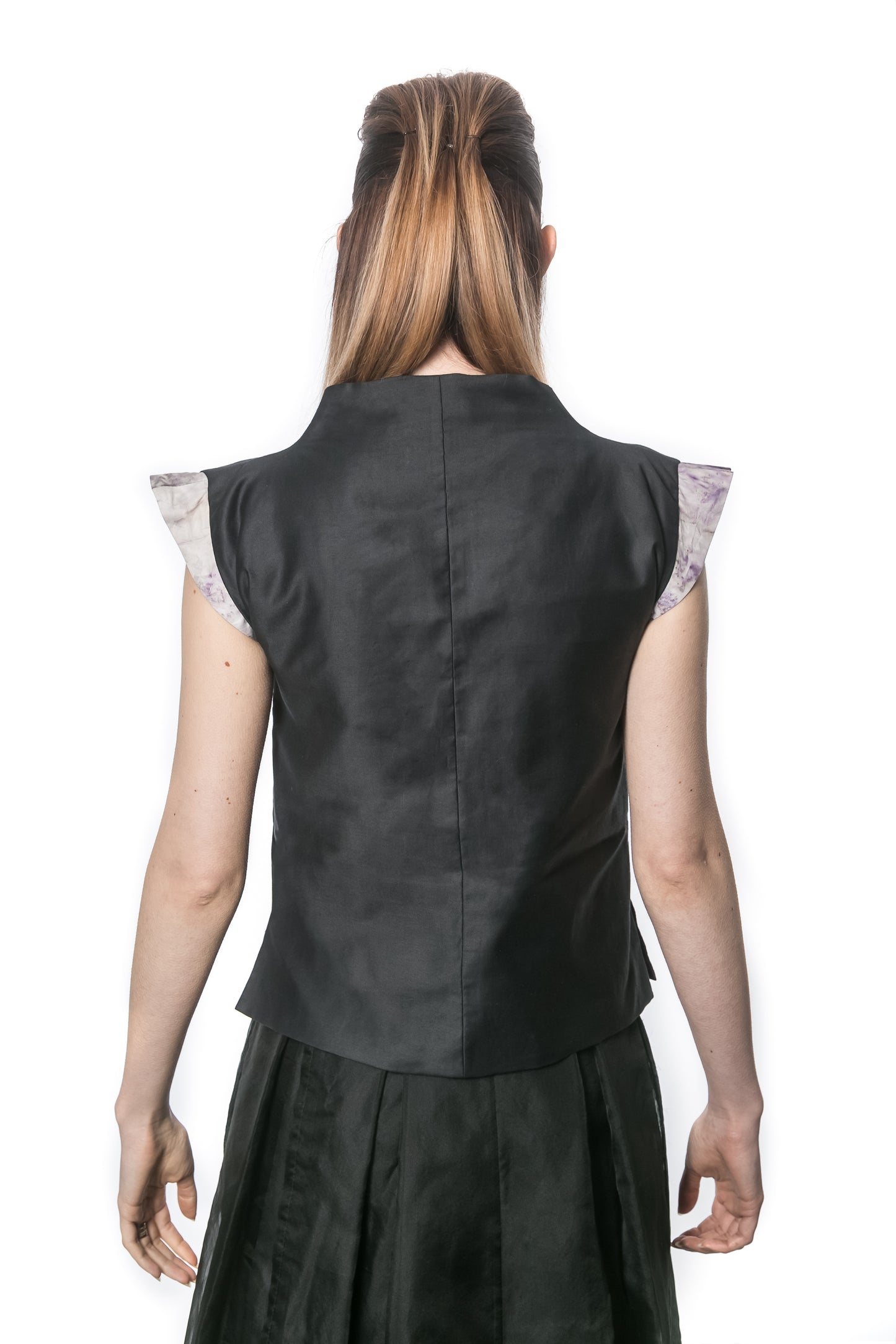JOKI Zip-up Cap Sleeve Top