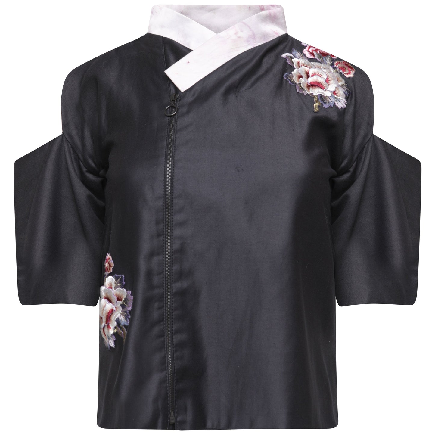 SAUNI Cold Shoulder Top