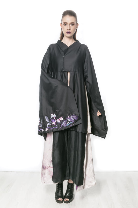 DURUMAK full length embroidered coat