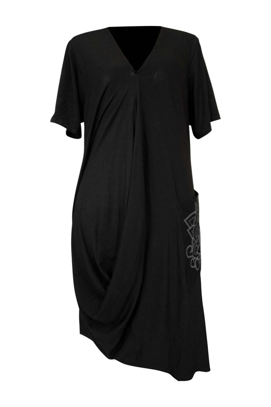 BINARI Draped Longline T-shirt